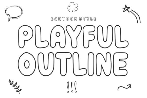 Adding Character with Playful Outline Typography