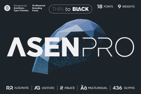 Asen Pro: The Font Family That Bridges Modern and Classic