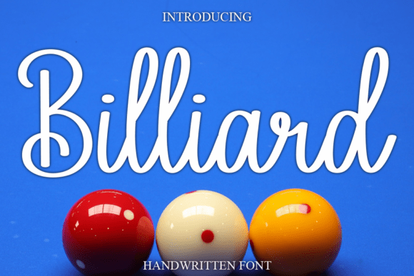 Billiard: The Sweet, Cursive Handwritten Font for Elegant Design