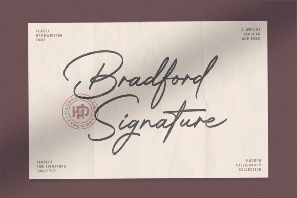 Bradford Signature: A Font That Whispers Luxury