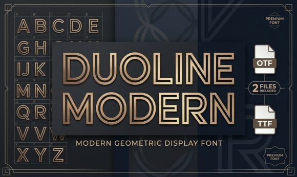 Duoline Modern: The Double-Line Typeface for Sharp Design