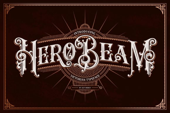 Hero Beam: Bold Victorian Blackletter for Modern Creators