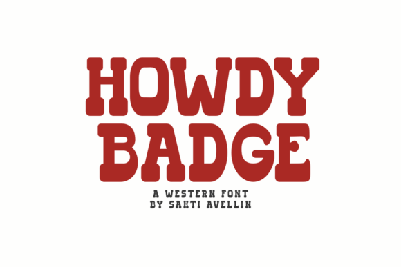 Howdy Badge: A Handmade Western Font with Modern Charm