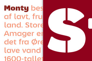Monty Stencil: The Soft, Rounded Sans Serif with an Edge