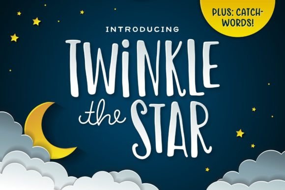 Twinkle the Star: A Hand-Drawn Font for Whimsical Branding