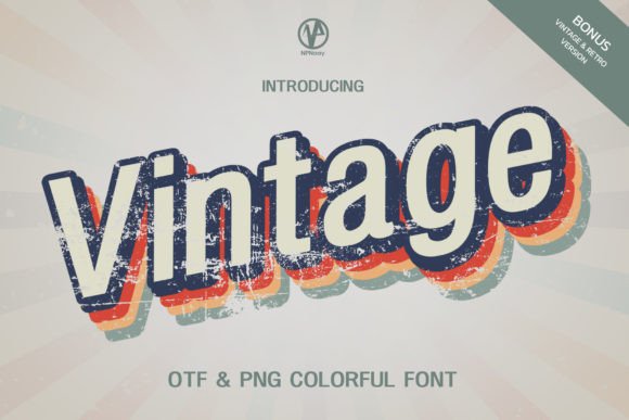 Unlocking the Power of Vintage: A Bold Color Font for Modern Design