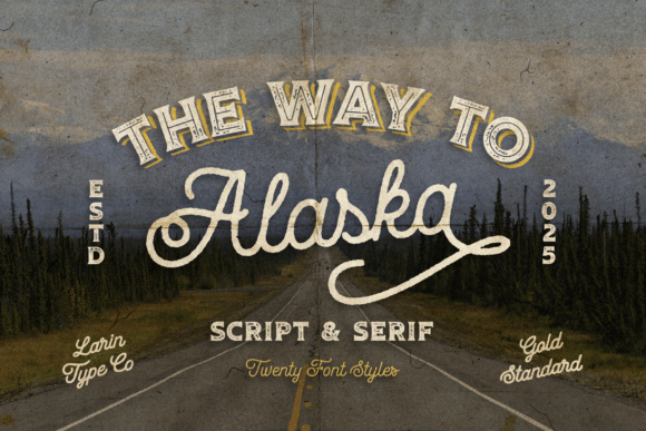 Way to Alaska: A Vintage Font Collection for Timeless Projects