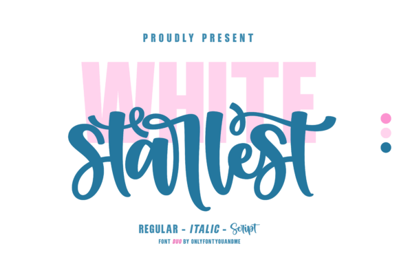 White Starlest: A Font Duo for Bold, Playful Branding